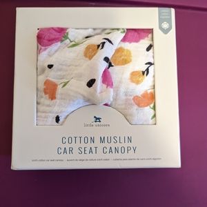 Cotton Muslin car seat canopy floral